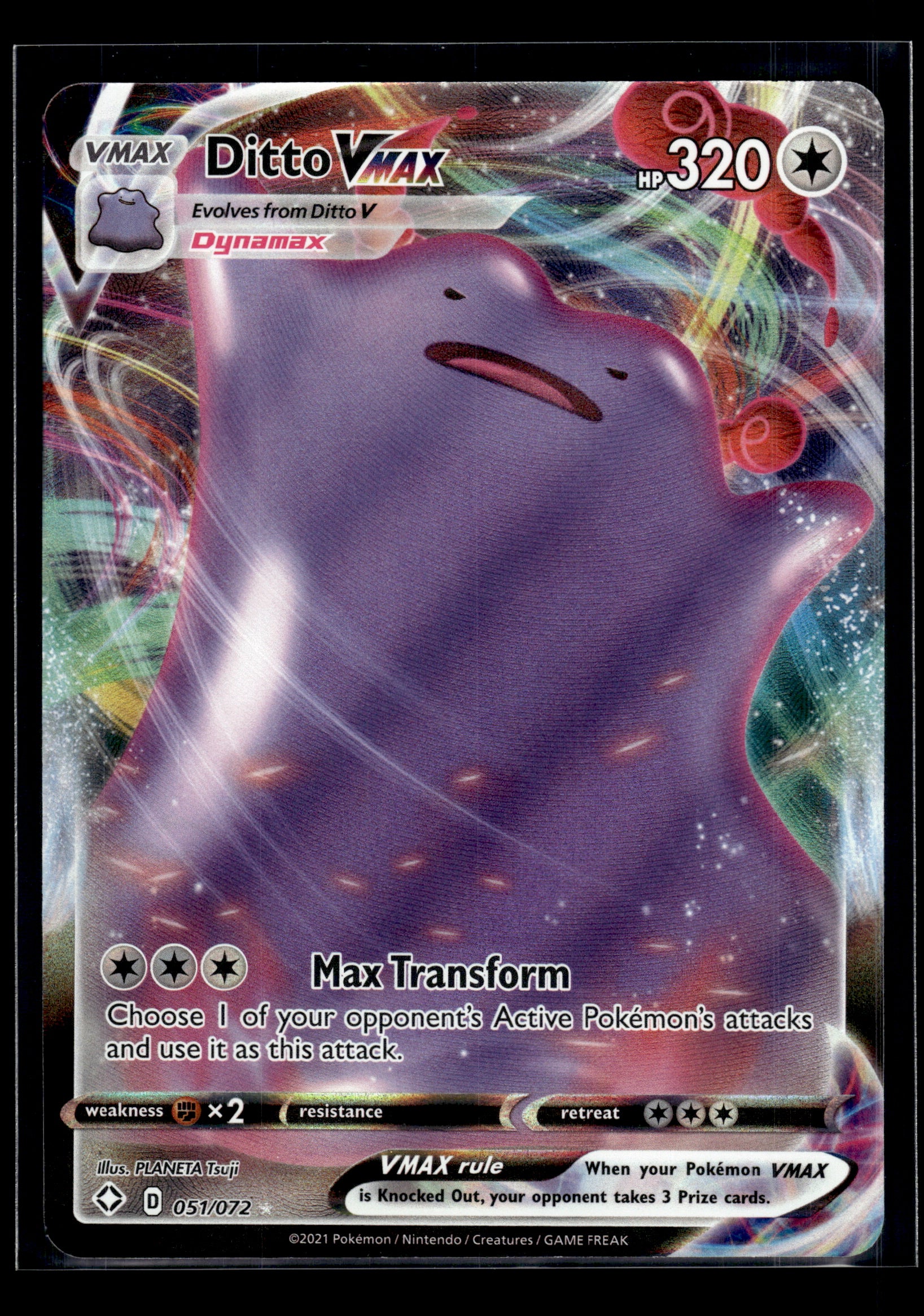 Ditto VMAX #051/072 Shining Fates NM