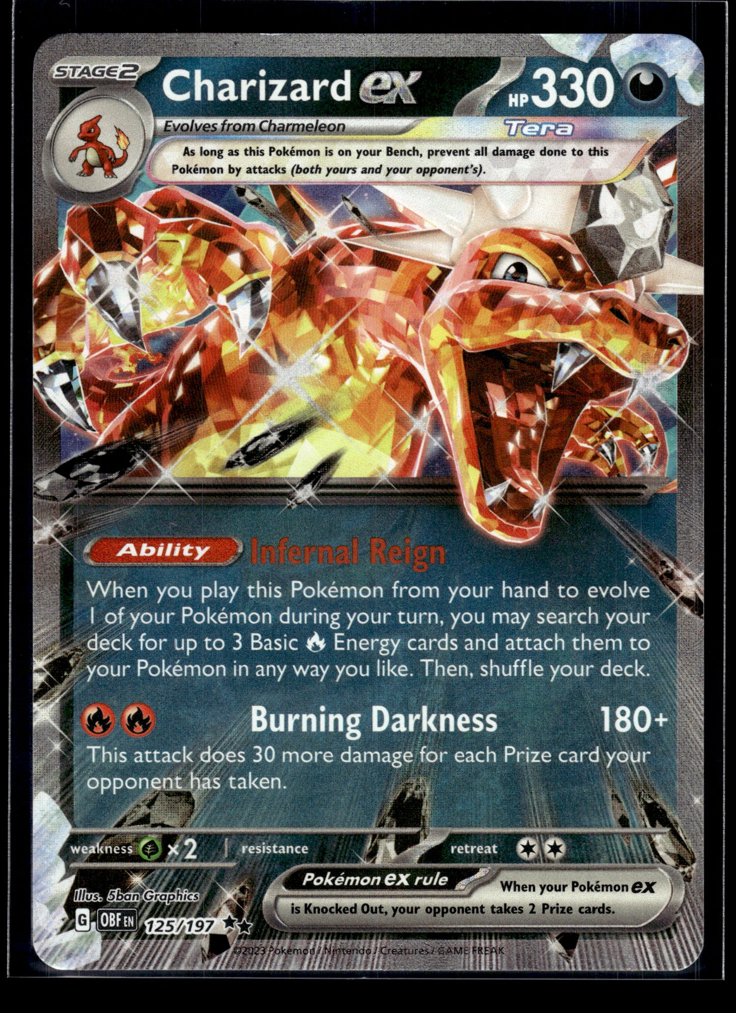 Charizard ex #125/197 Obsidian Flames VLP