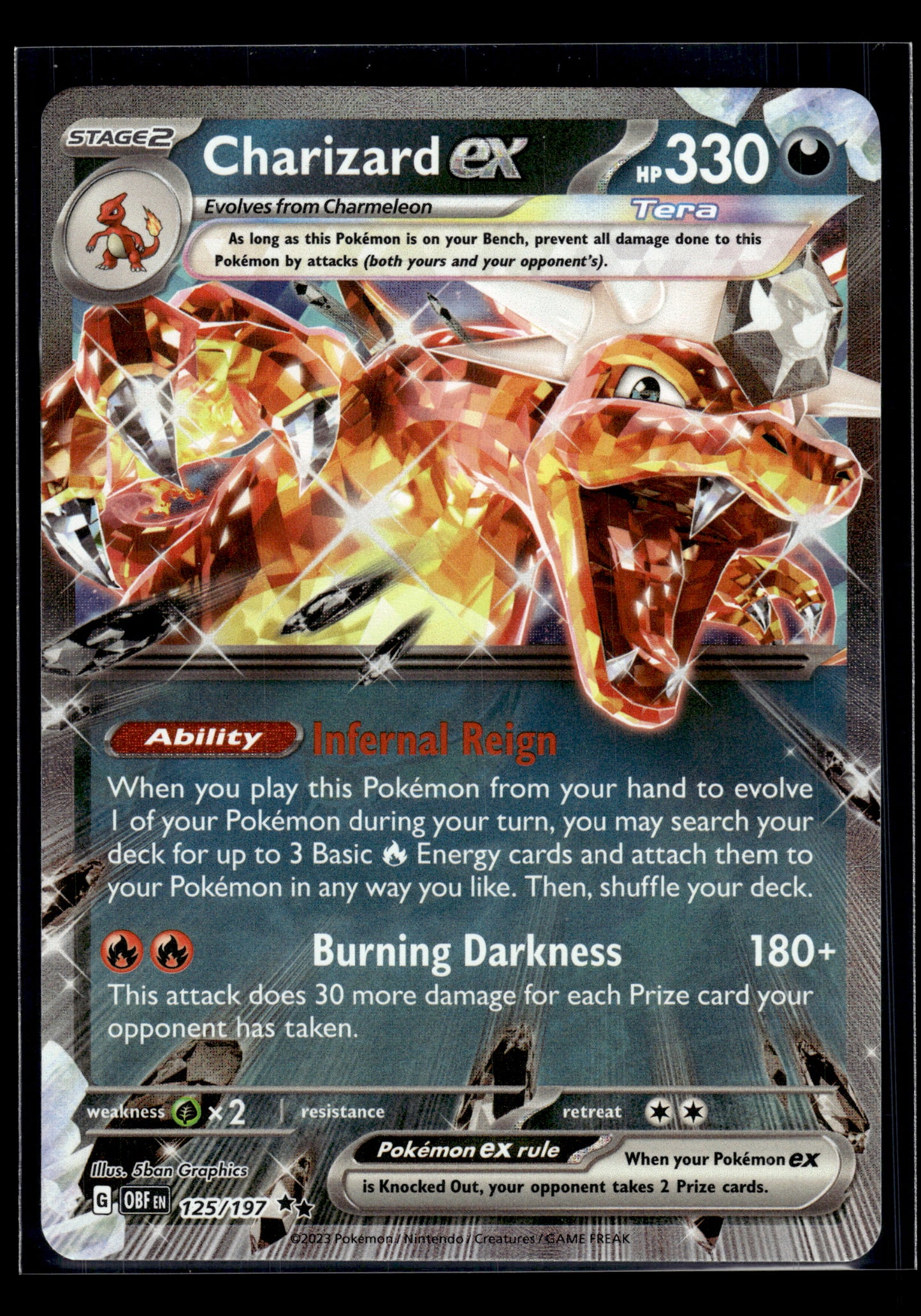 Charizard ex #125/197 Obsidian Flames VLP