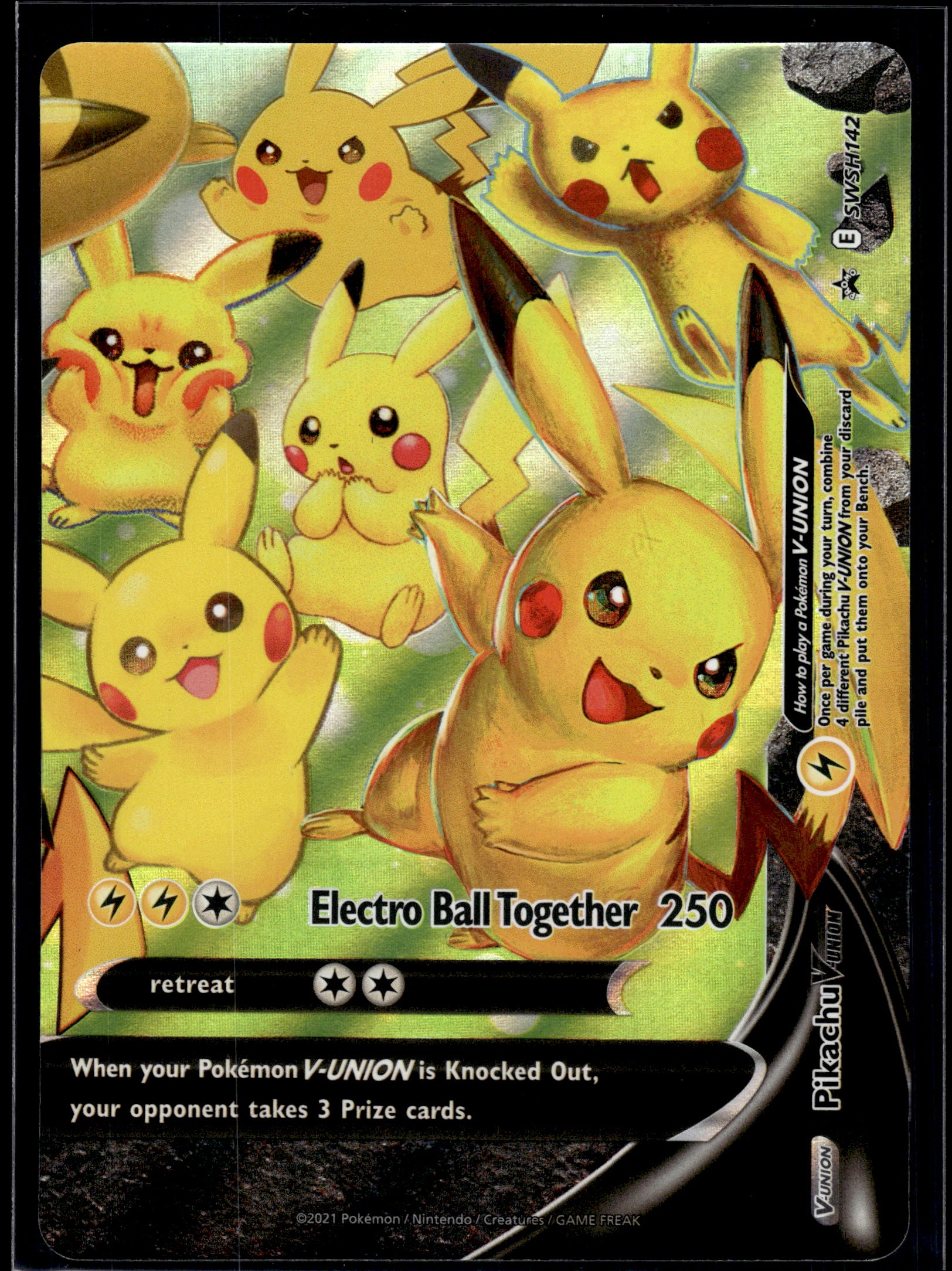 Pikachu V-Union #SWSH142 Sword & Shield Promo VLP