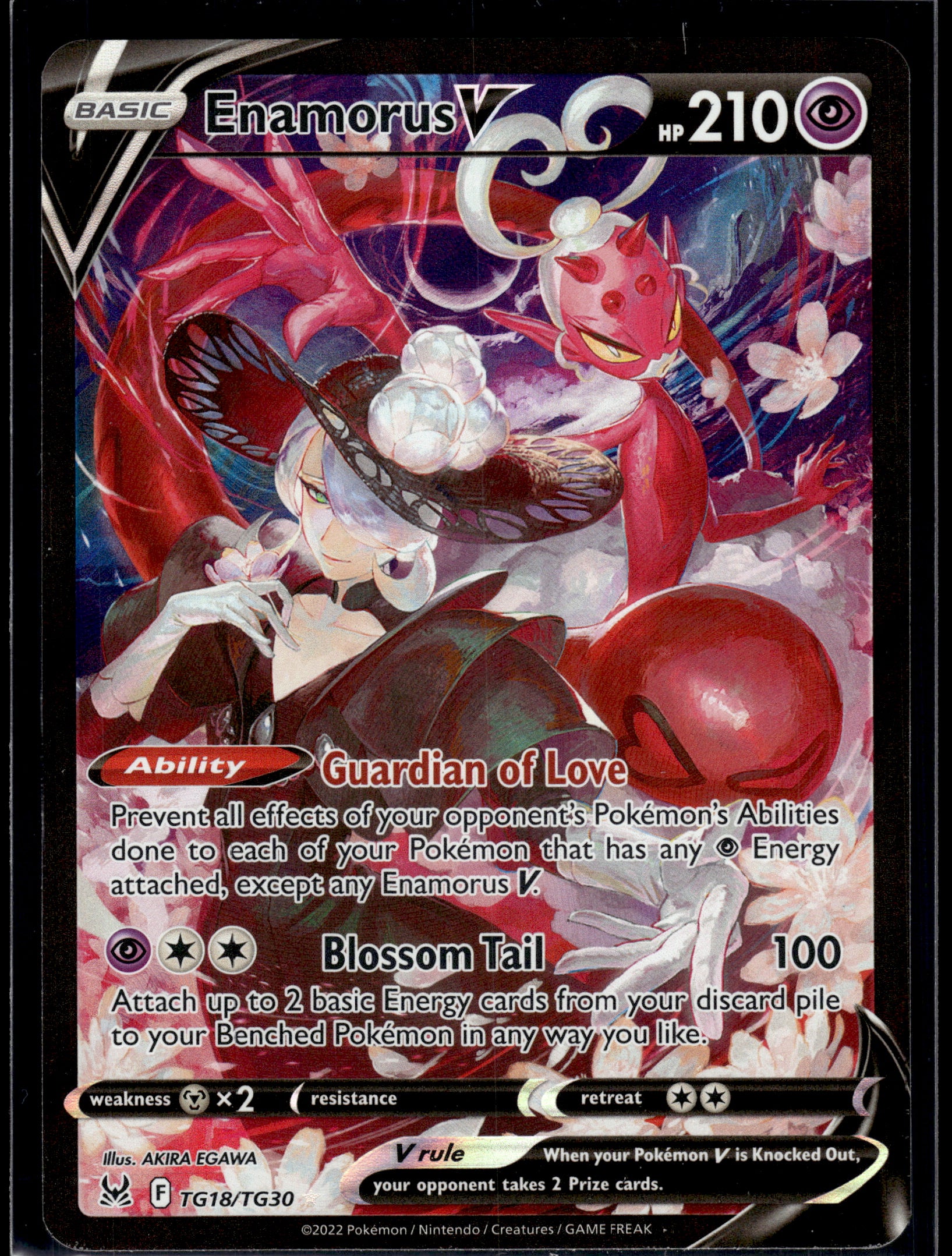 Enamorus V #TG18/TG30 Lost Origin Trainer Gallery LP