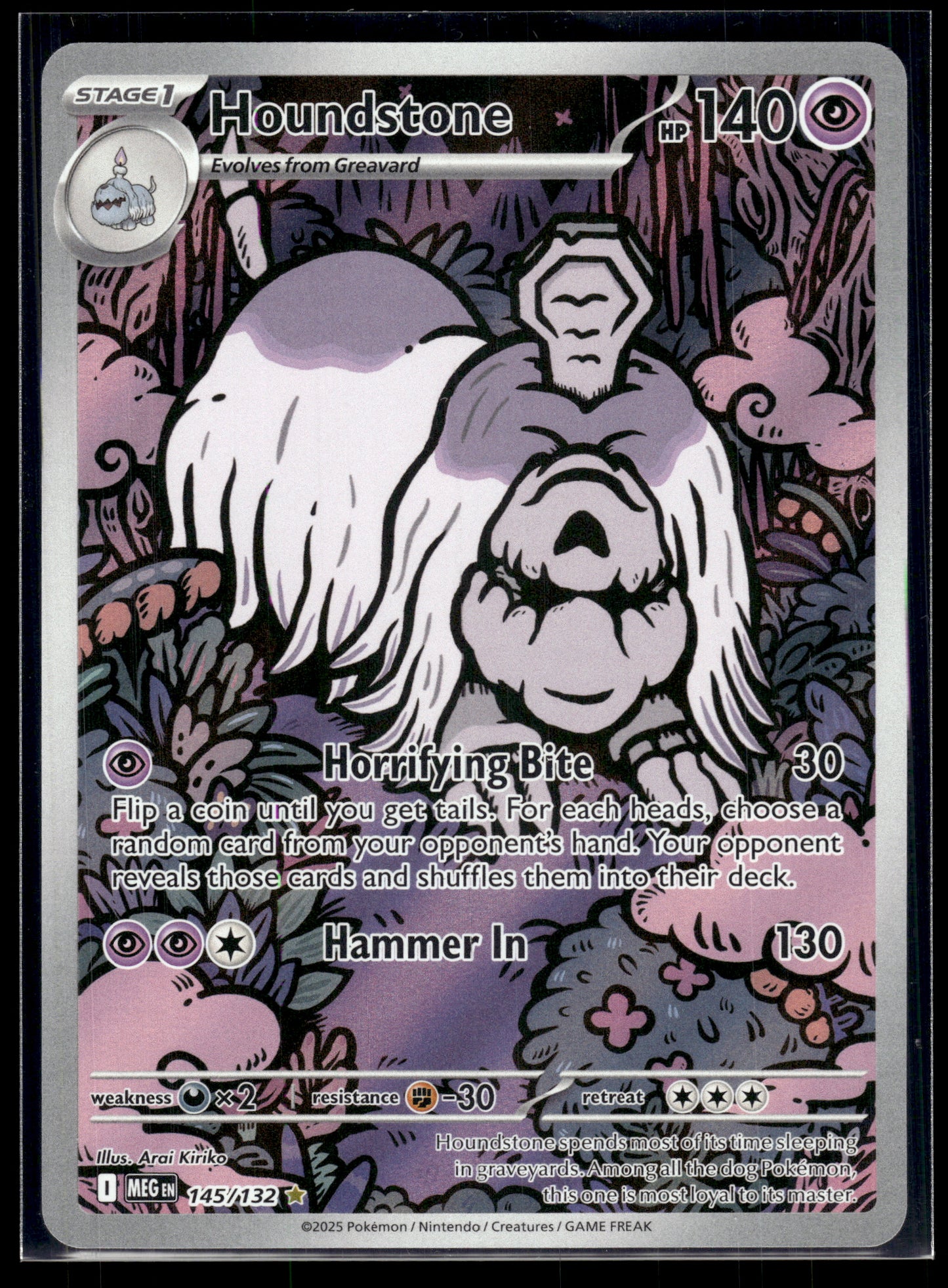 Houndstone #145/132 Mega Evolution NM