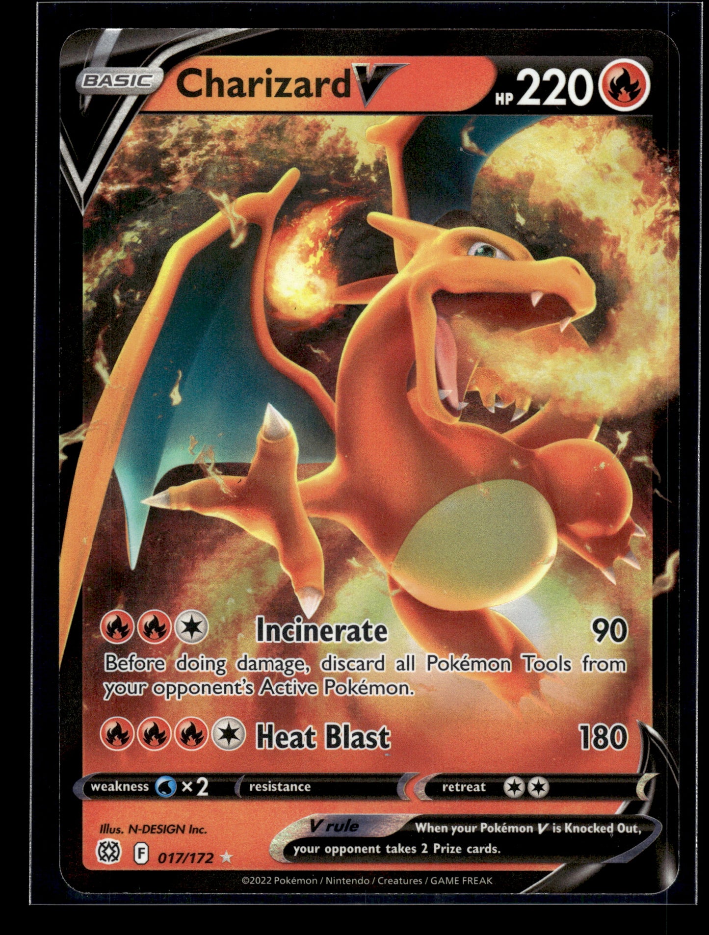 Charizard V #017/172 Brilliant Stars LP