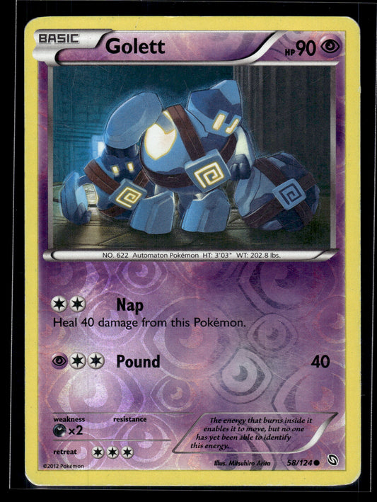 Golett #58/124 Reverse Holo Dragons Exalted MP