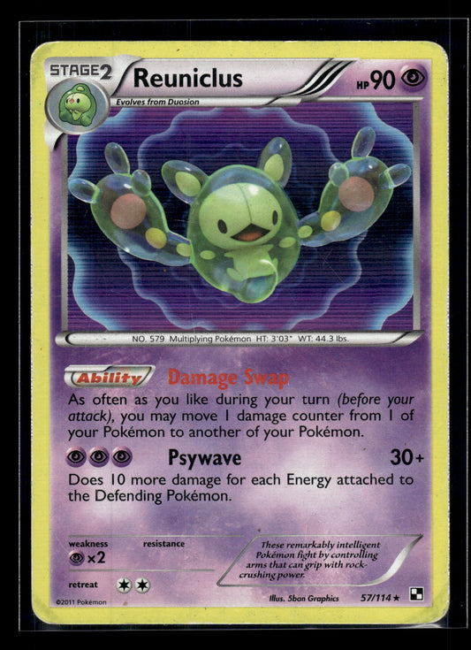 Reuniclus #57/114 Black and White MP