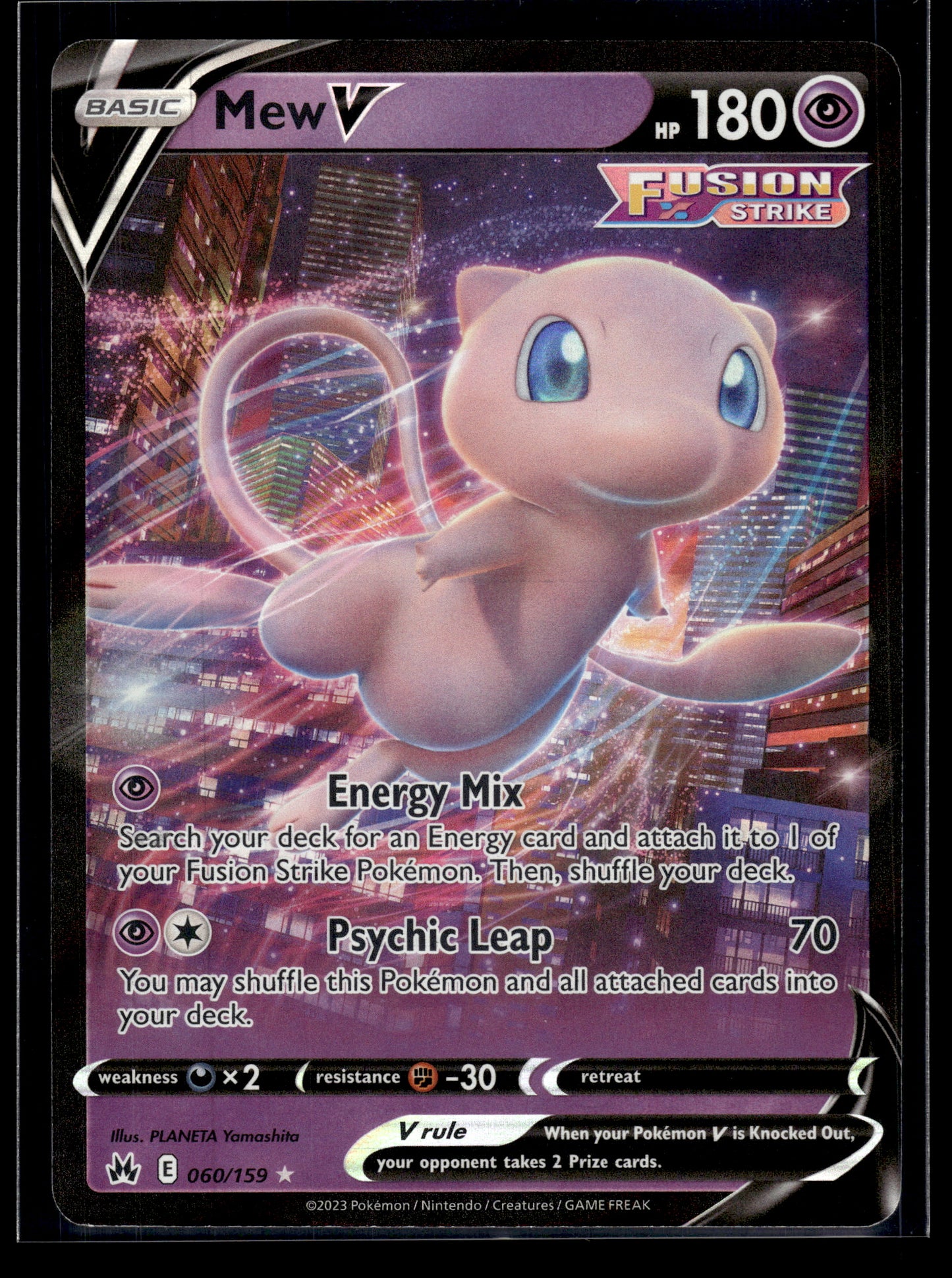 Mew V #060/159 Crown Zenith VLP