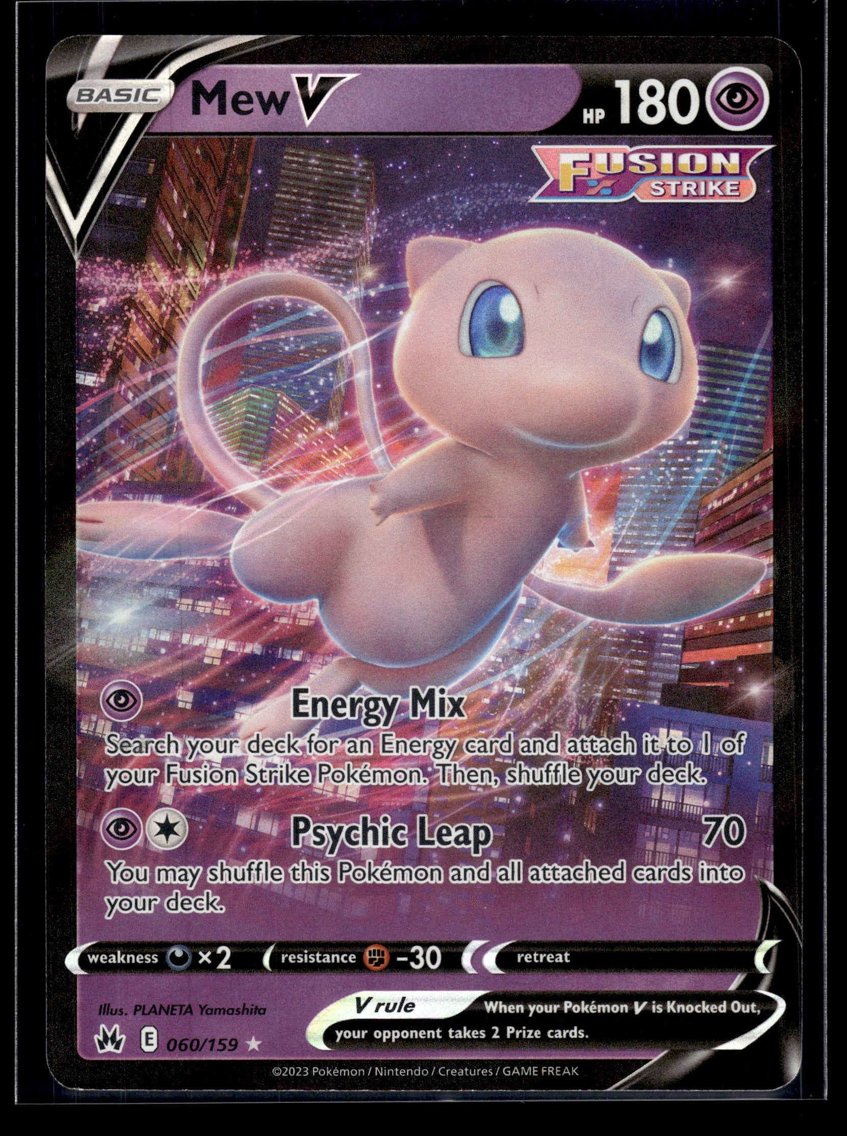 Mew V #060/159 Crown Zenith VLP