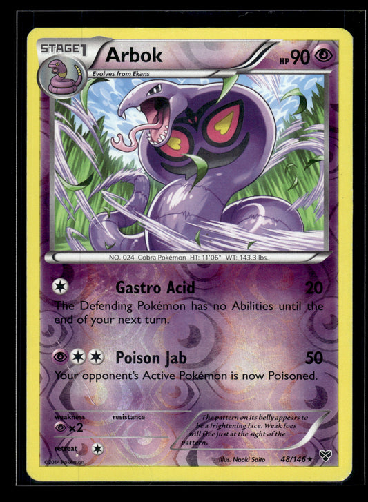 Arbok #48/146 Reverse Holo XY Base Set LP