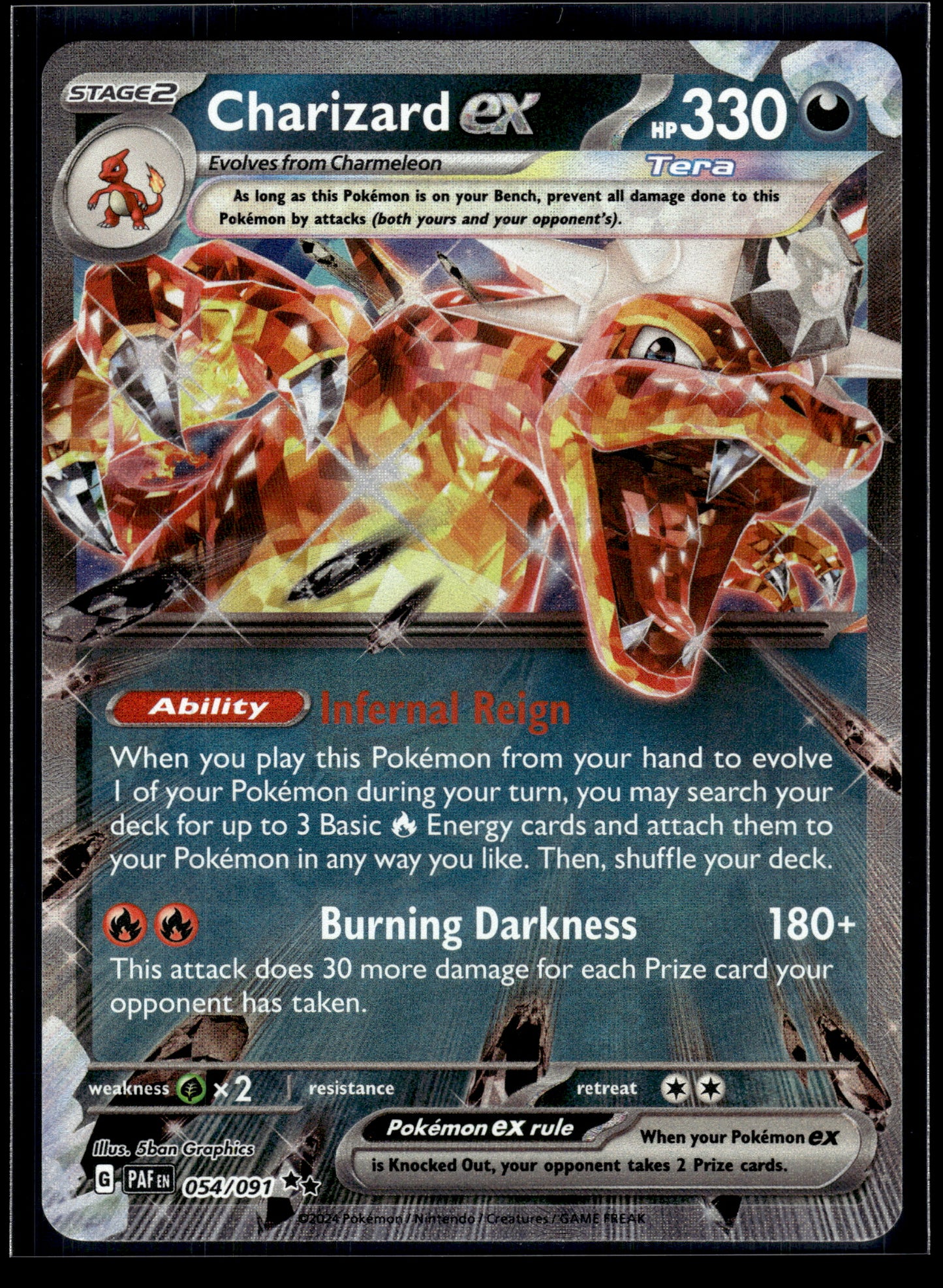 Charizard ex #054/091 Paldean Fates VLP