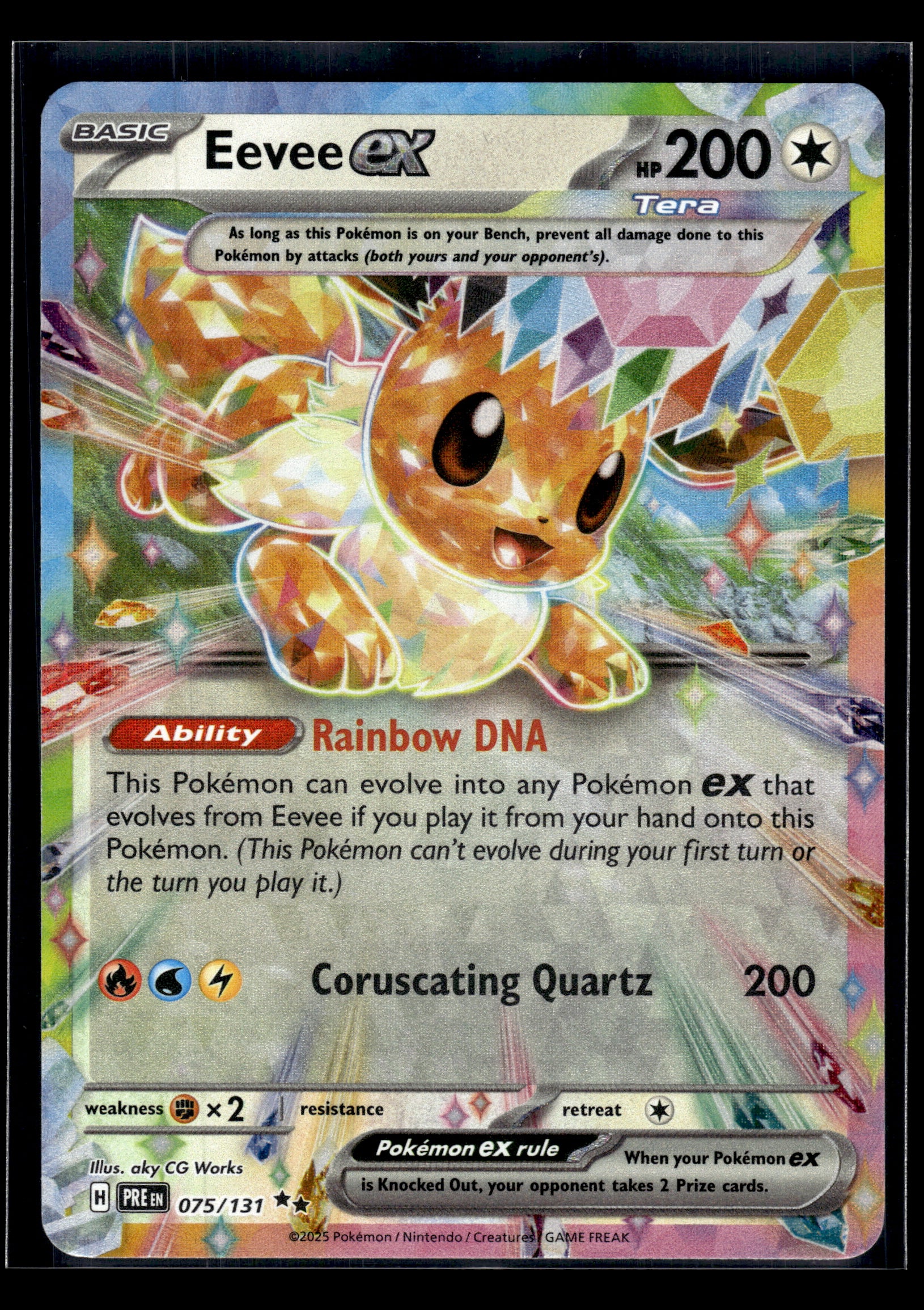 Eevee ex #075/131 Prismatic Evolutions VLP