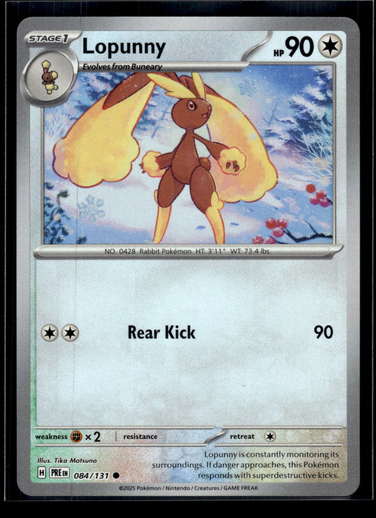 Lopunny (Master Ball) #084/131 Prismatic Evolutions NM