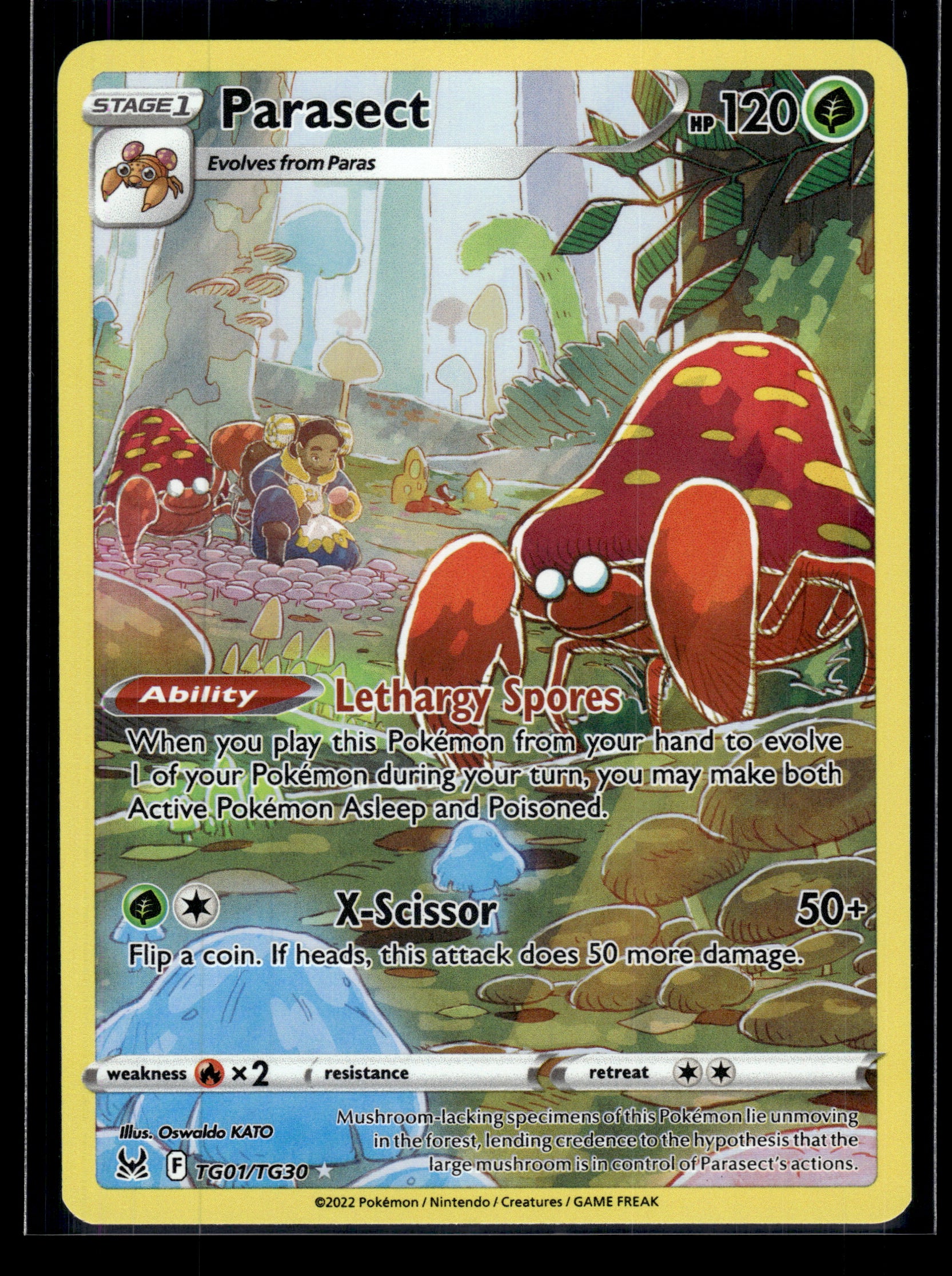 Parasect #TG01/TG30 Lost Origin Trainer Gallery LP