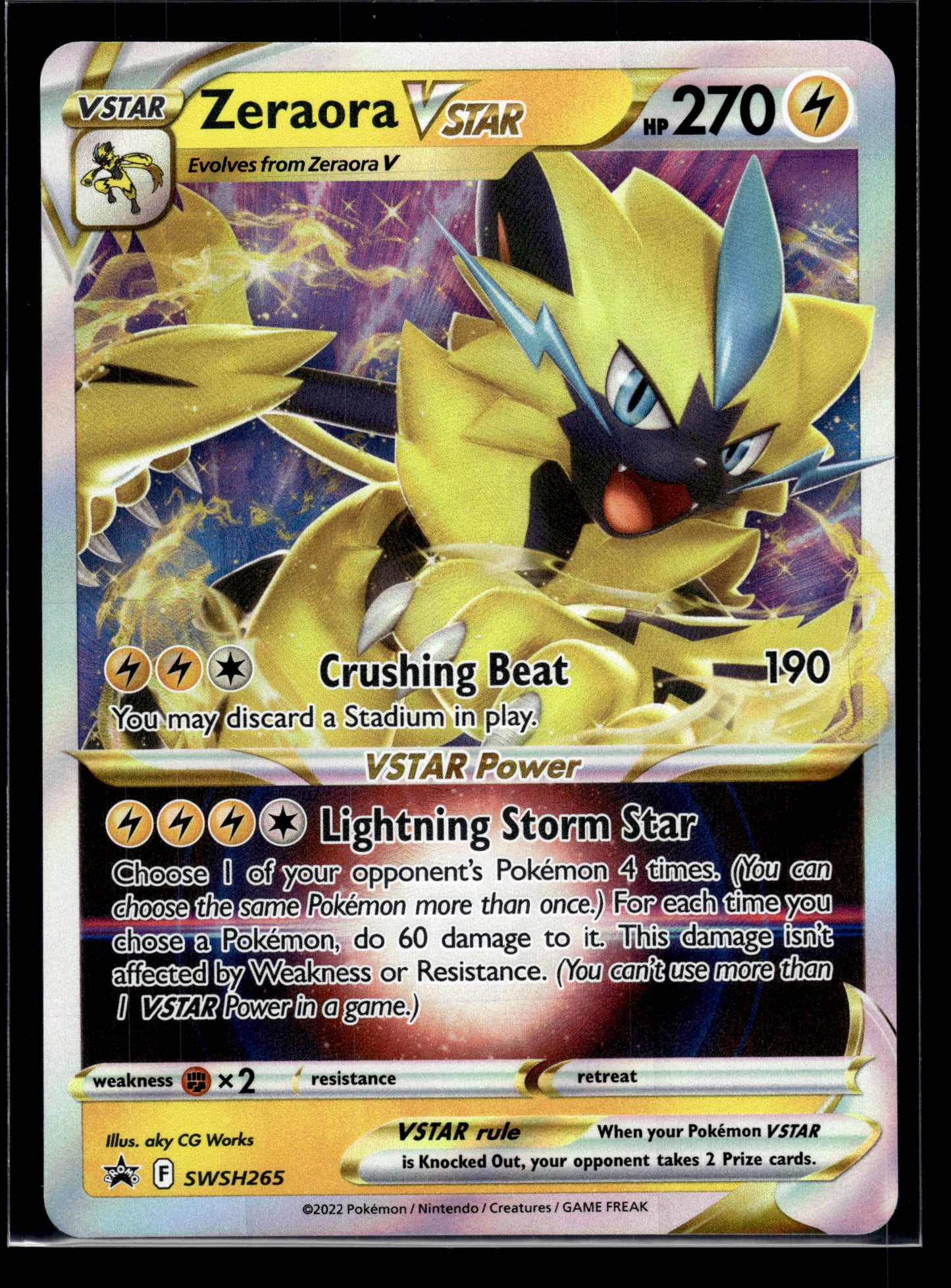 Zeraora VSTAR #SWSH265 Sword & Shield Promo VLP