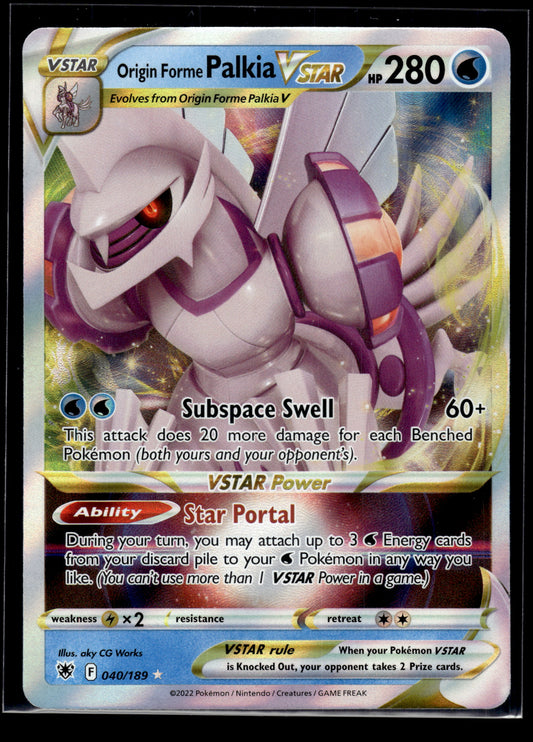 Origin Forme Palkia VSTAR #040/189 Astral Radiance NM