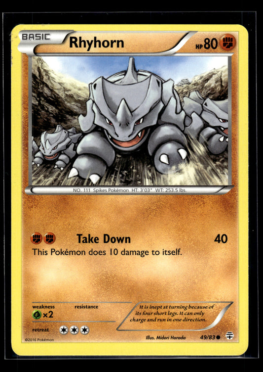 Rhyhorn #49/83 Generations VLP