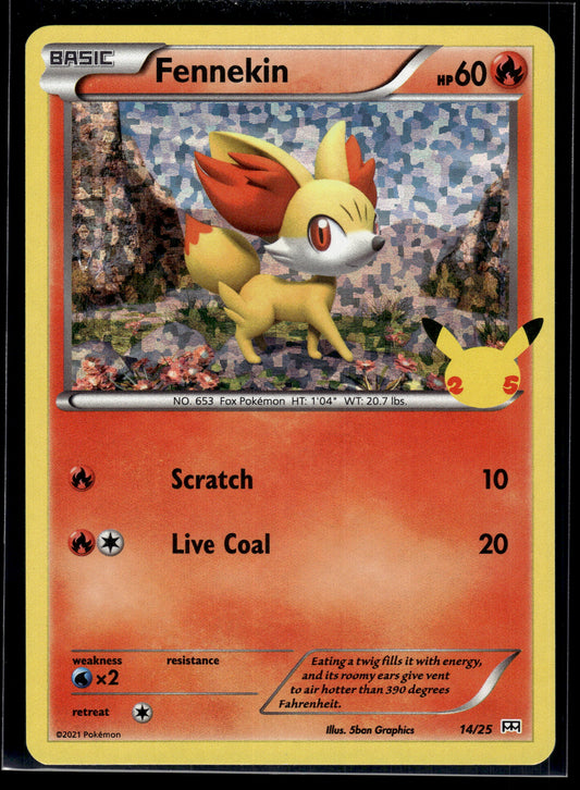 Fennekin #014/025 McDonald's 25th Anniversary Promos VLP