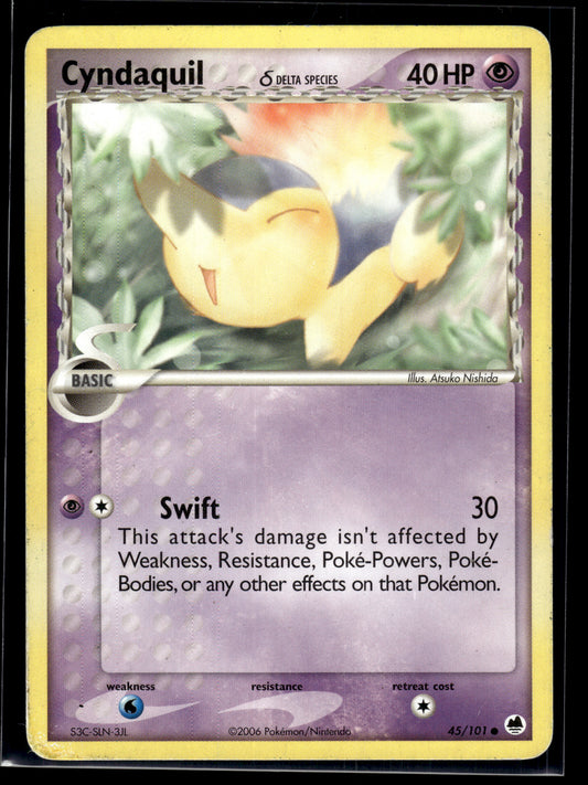 Cyndaquil (Delta Species) #45/101 Dragon Frontiers MP