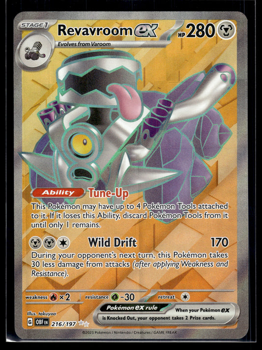 Revavroom ex #216/197 Obsidian Flames VLP