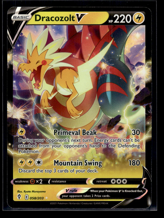 Dracozolt V #058/203 Evolving Skies VLP