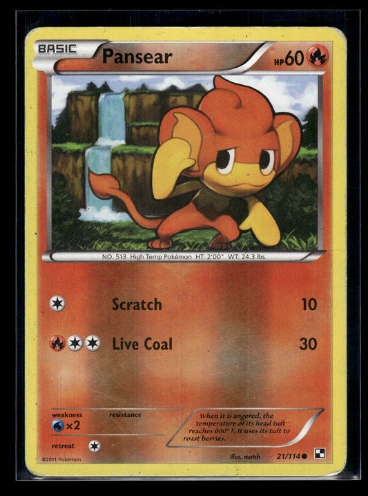Pansear #21/114 Reverse Holo Black and White HP