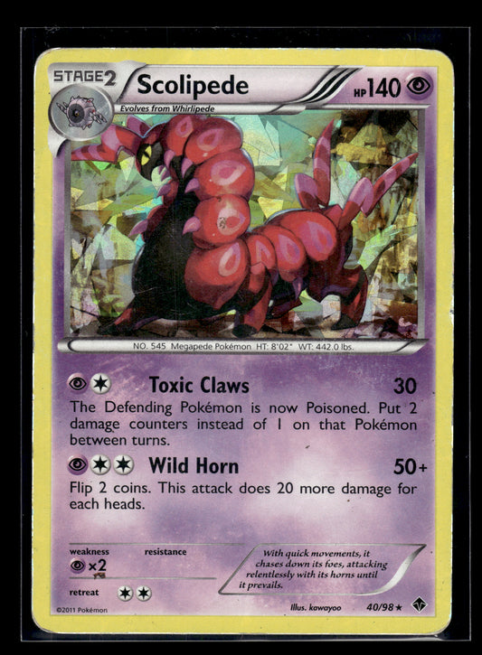 Scolipede #40/98 Cracked Ice Emerging Powers HP