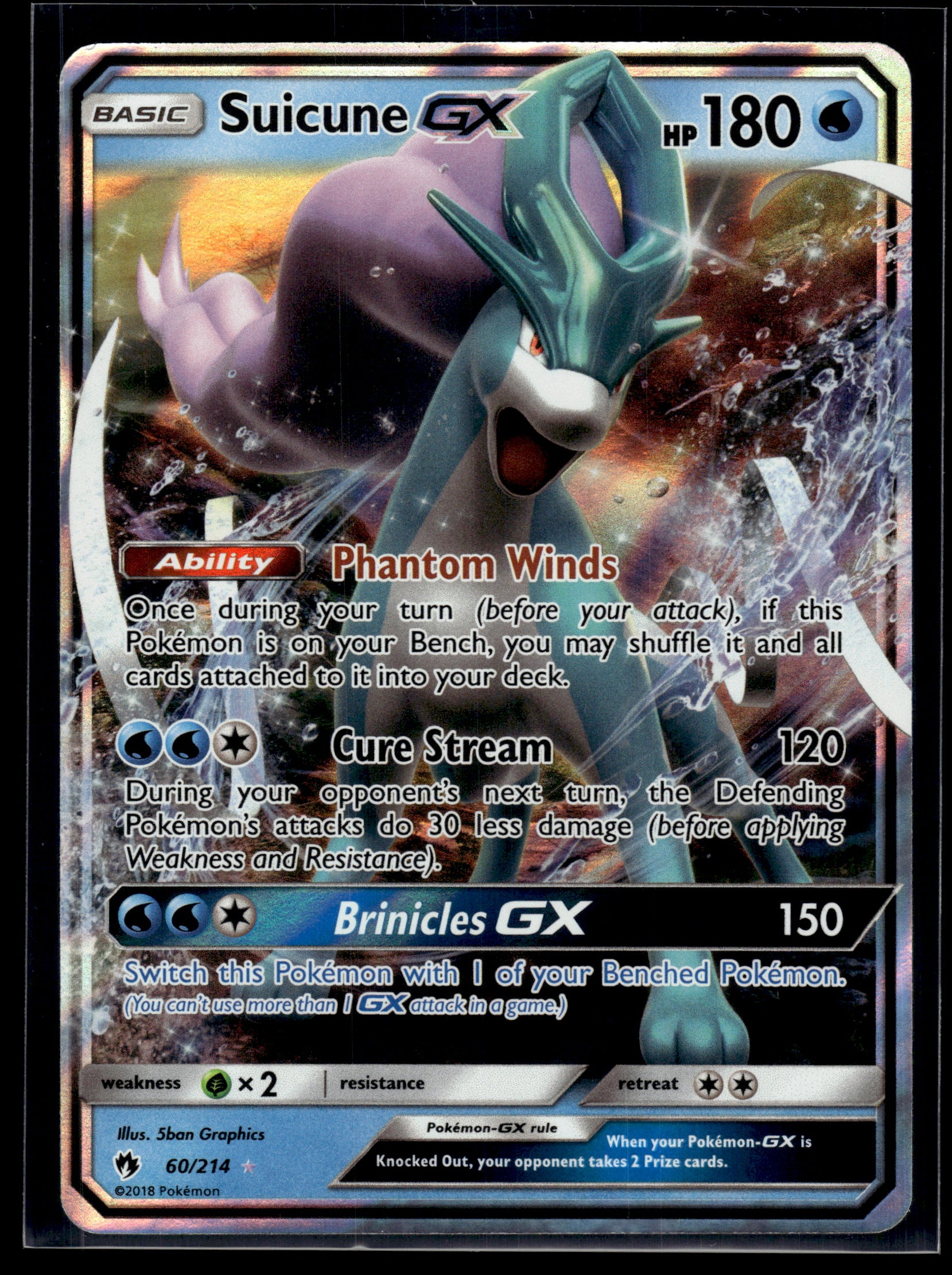 Suicune GX #60/214 Lost Thunder LP