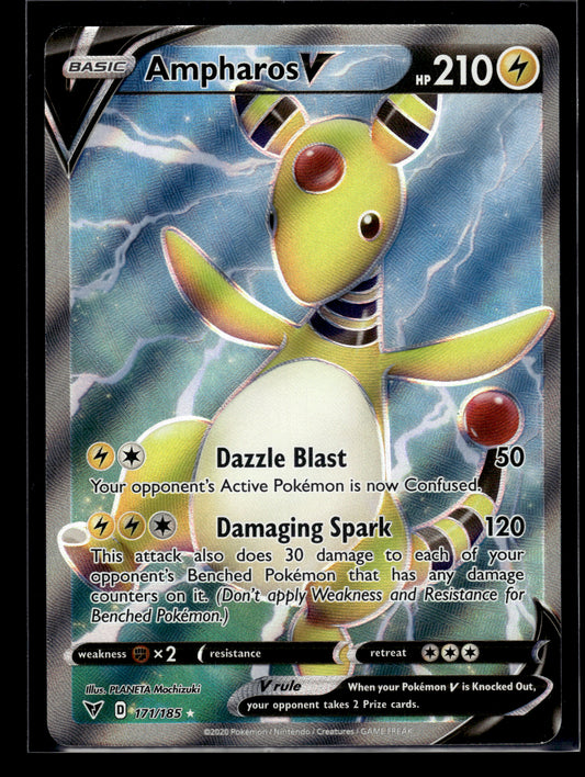 Ampharos V (Full Art) #171/185 Vivid Voltage VLP