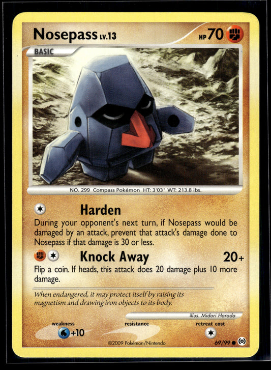 Nosepass #69/99 Arceus LP