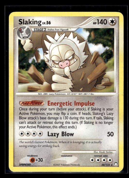 Slaking #34/123 Mysterious Treasures MP