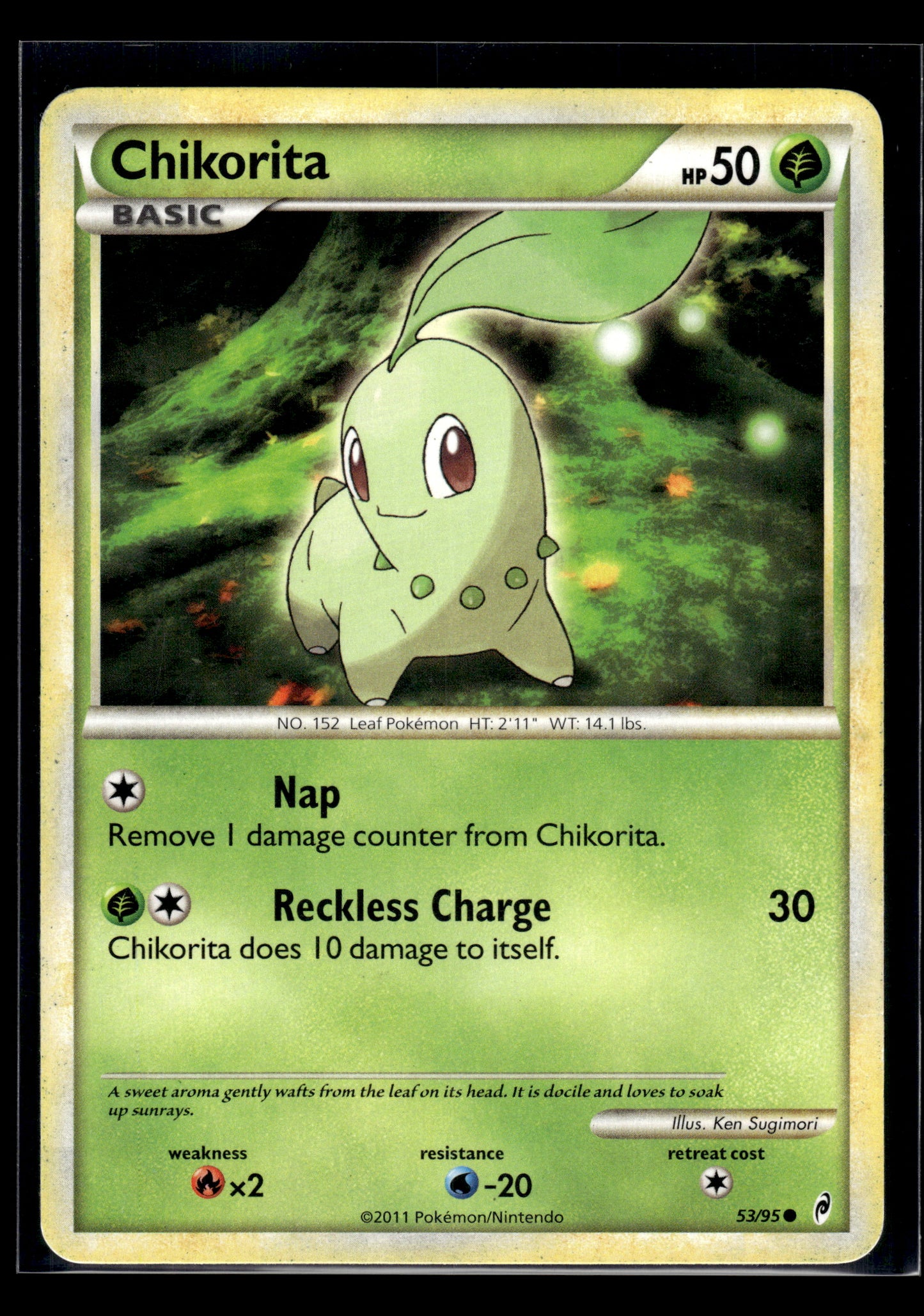 Chikorita #53/95 Call of Legends MP