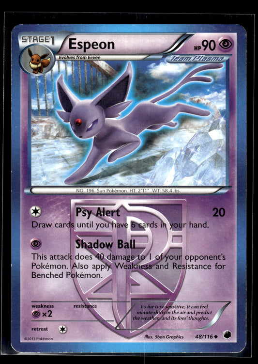 Espeon #48/116 Plasma Freeze MP
