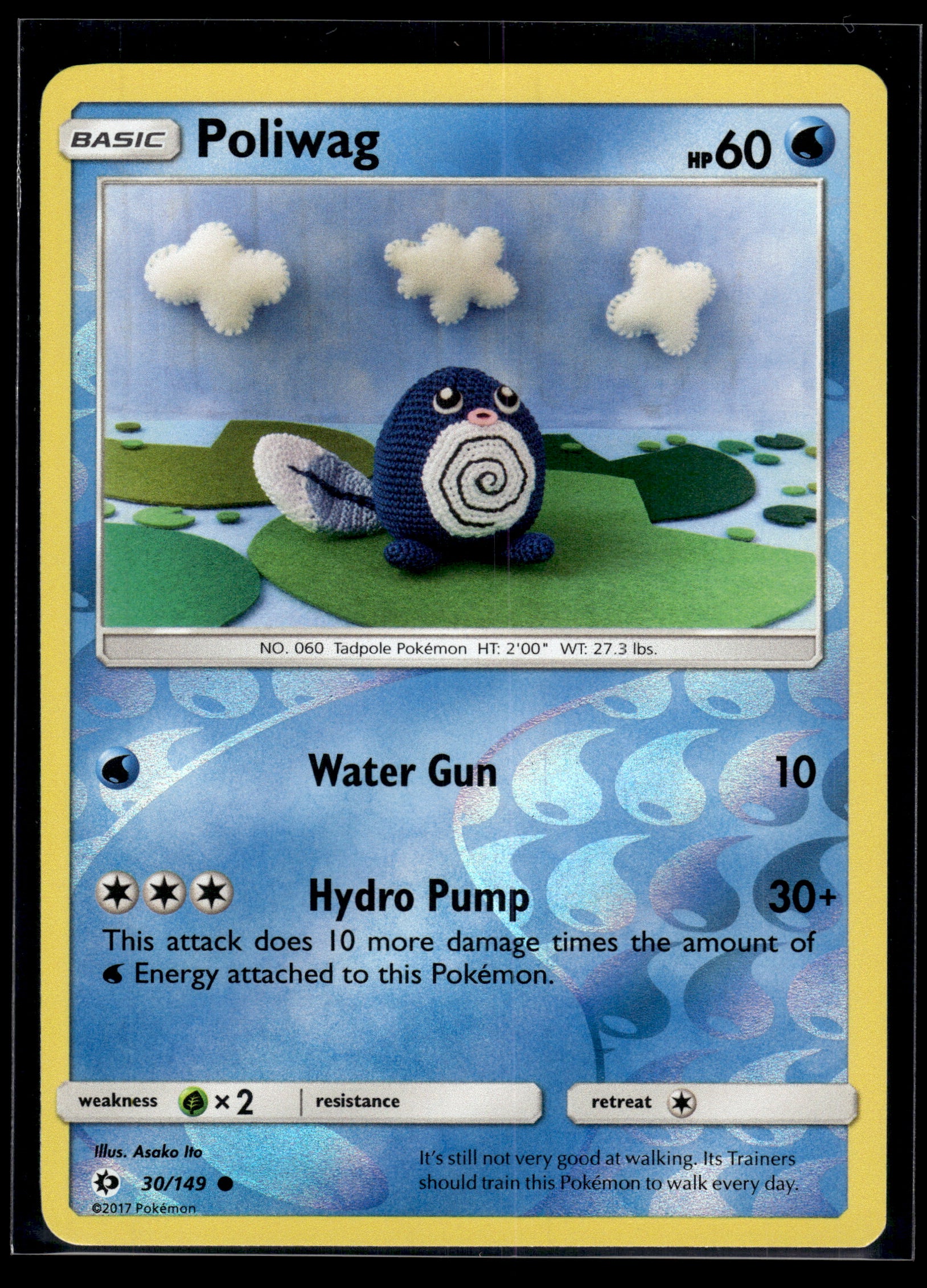 Poliwag #30/149 Reverse Holo SM Base Set VLP