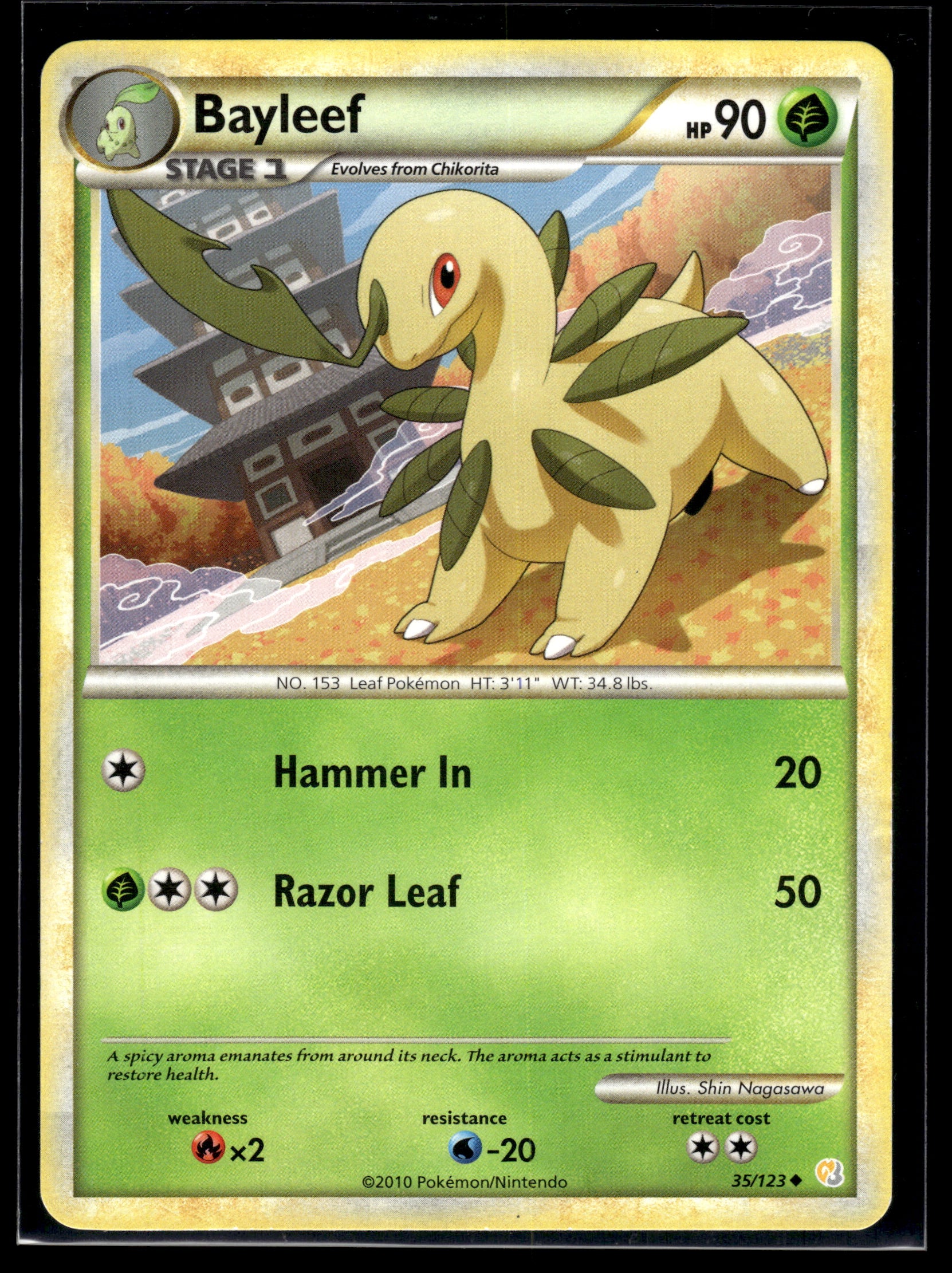 Bayleef #35/123 HeartGold SoulSilver MP