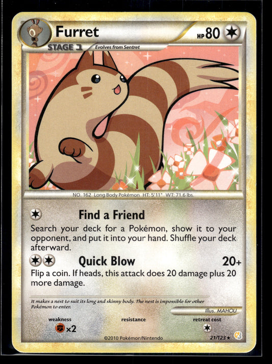 Furret #21/123 HeartGold SoulSilver MP