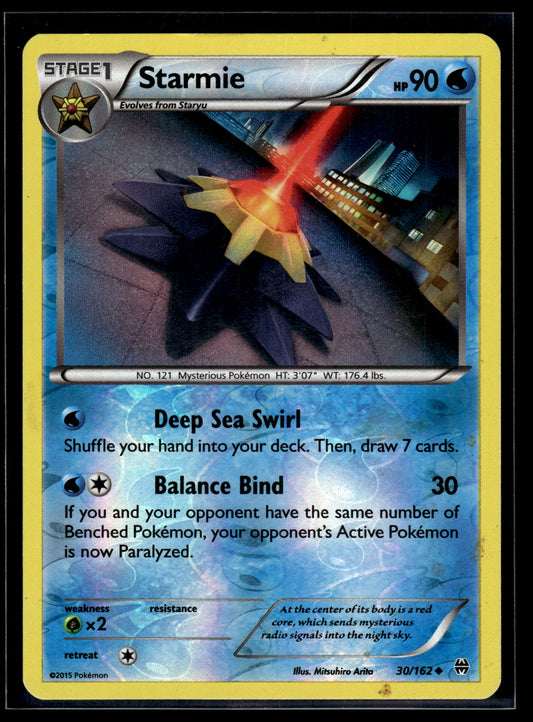 Starmie #30/162 Reverse Holo XY - BREAKthrough MP