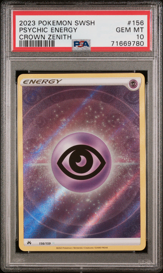 PSA 10 Psychic Energy #156 Crown Zenith