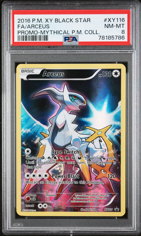 PSA 8 Arceus #XY116 Mythical Collection XY Promo