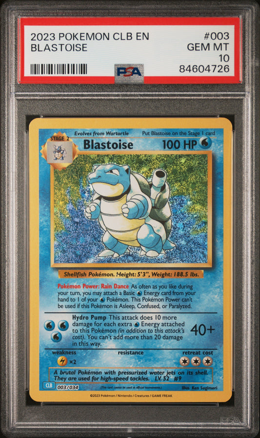 PSA 10 Blastoise #003 TCG Classic