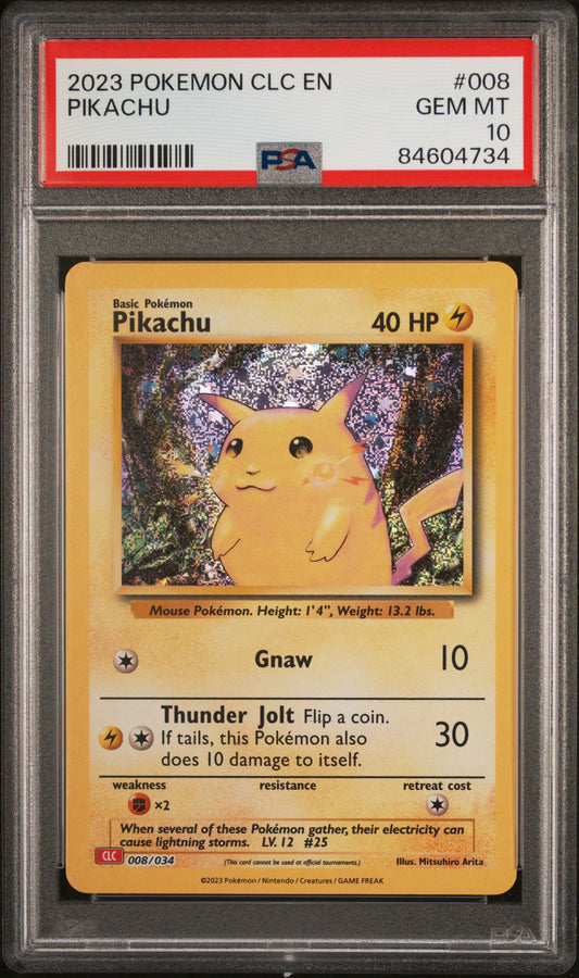 PSA 10 Pikachu #008 TCG Classic Charizard Deck