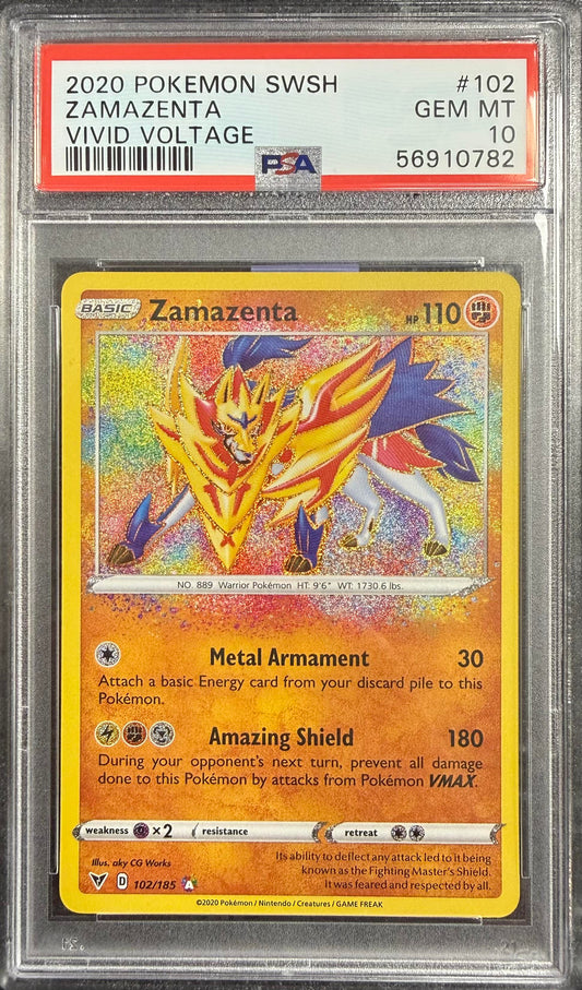 PSA 10 Zamazenta #102 Vivid Voltage