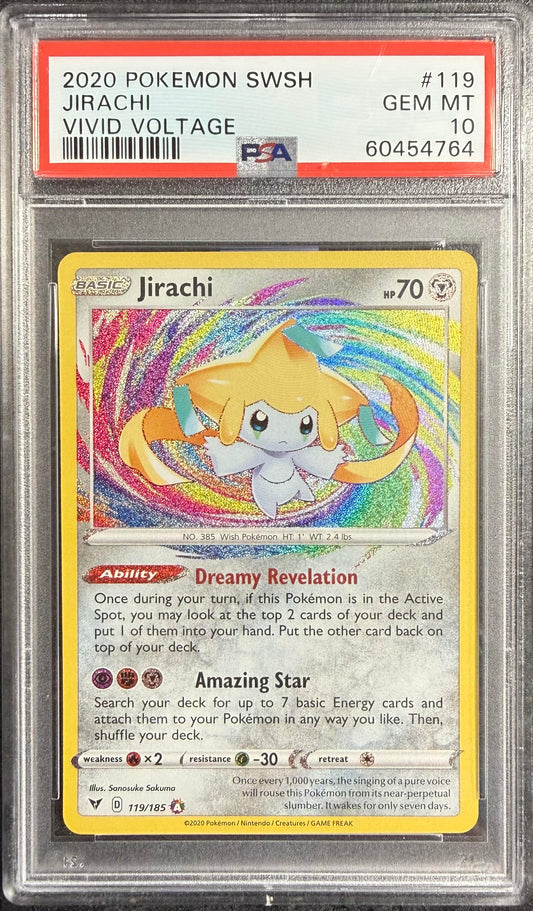 PSA 10 Jirachi #119 Vivid Voltage