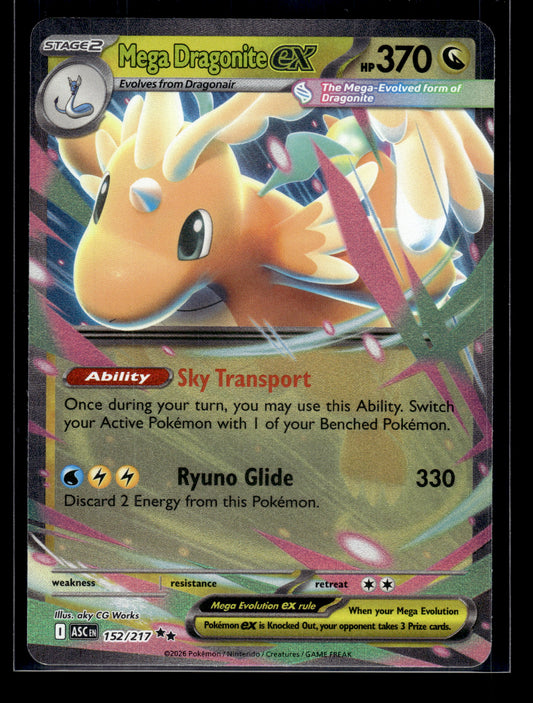 Mega Dragonite ex #152/217 Ascended Heroes NM