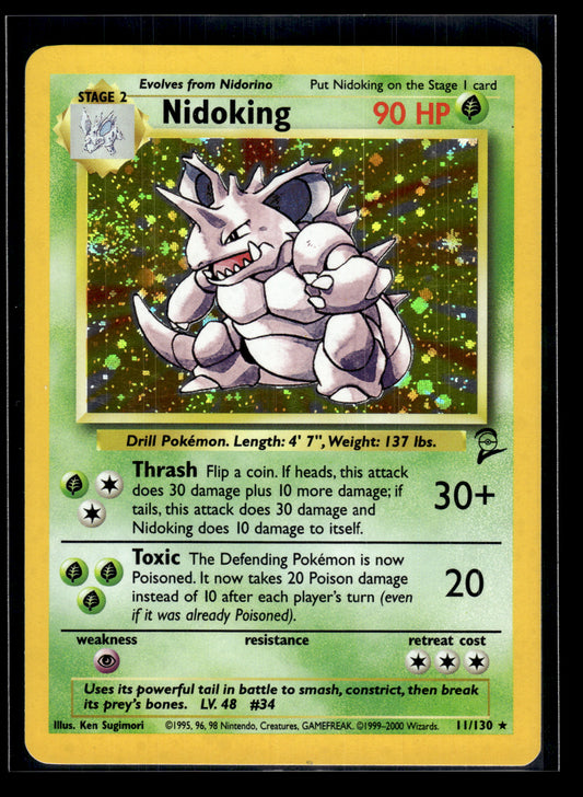 Nidoking #011/130 Base Set 2 LP
