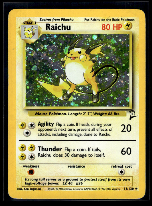 Raichu #016/130 Base Set 2 LP