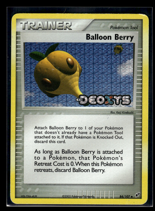 Balloon Berry #84/107 STAMPED Reverse Holo Deoxys MP