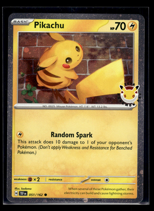 Pikachu #051/162 Pokemon Day 2026 Miscellaneous Cards & Products LP