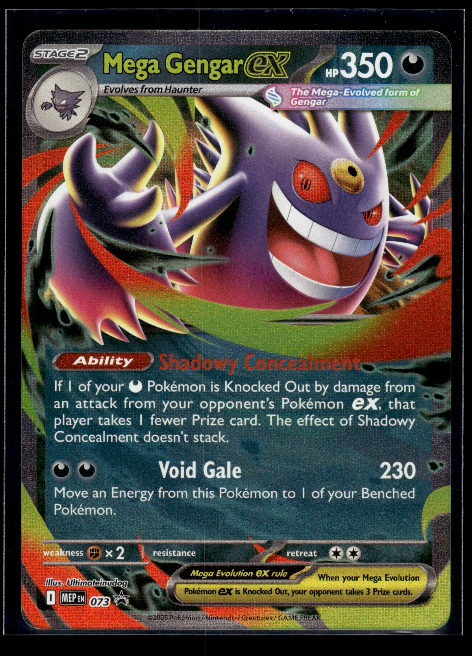 Mega Gengar ex #073 Mega Evolution Promo NM