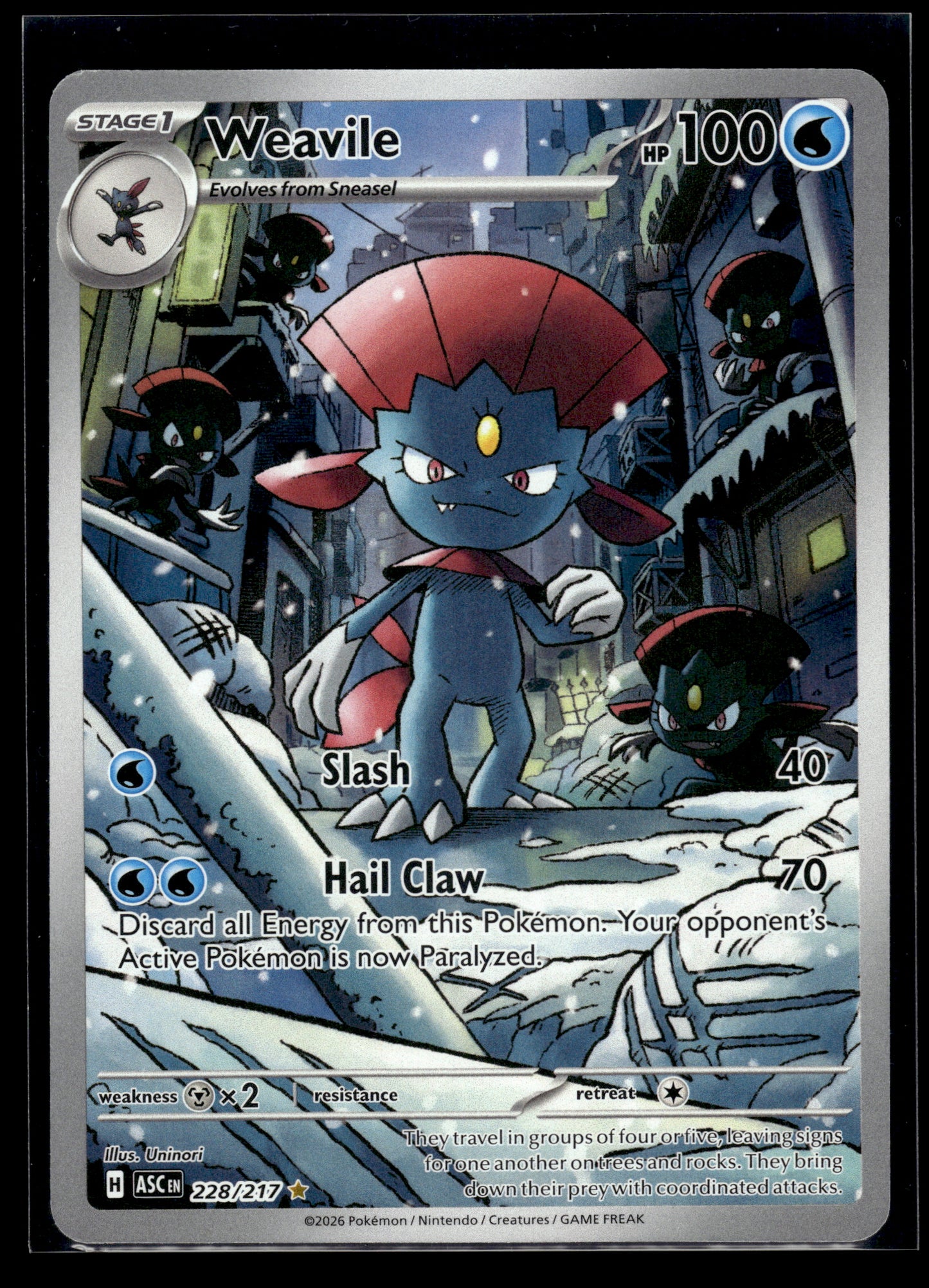 Weavile #228/217 Ascended Heroes VLP