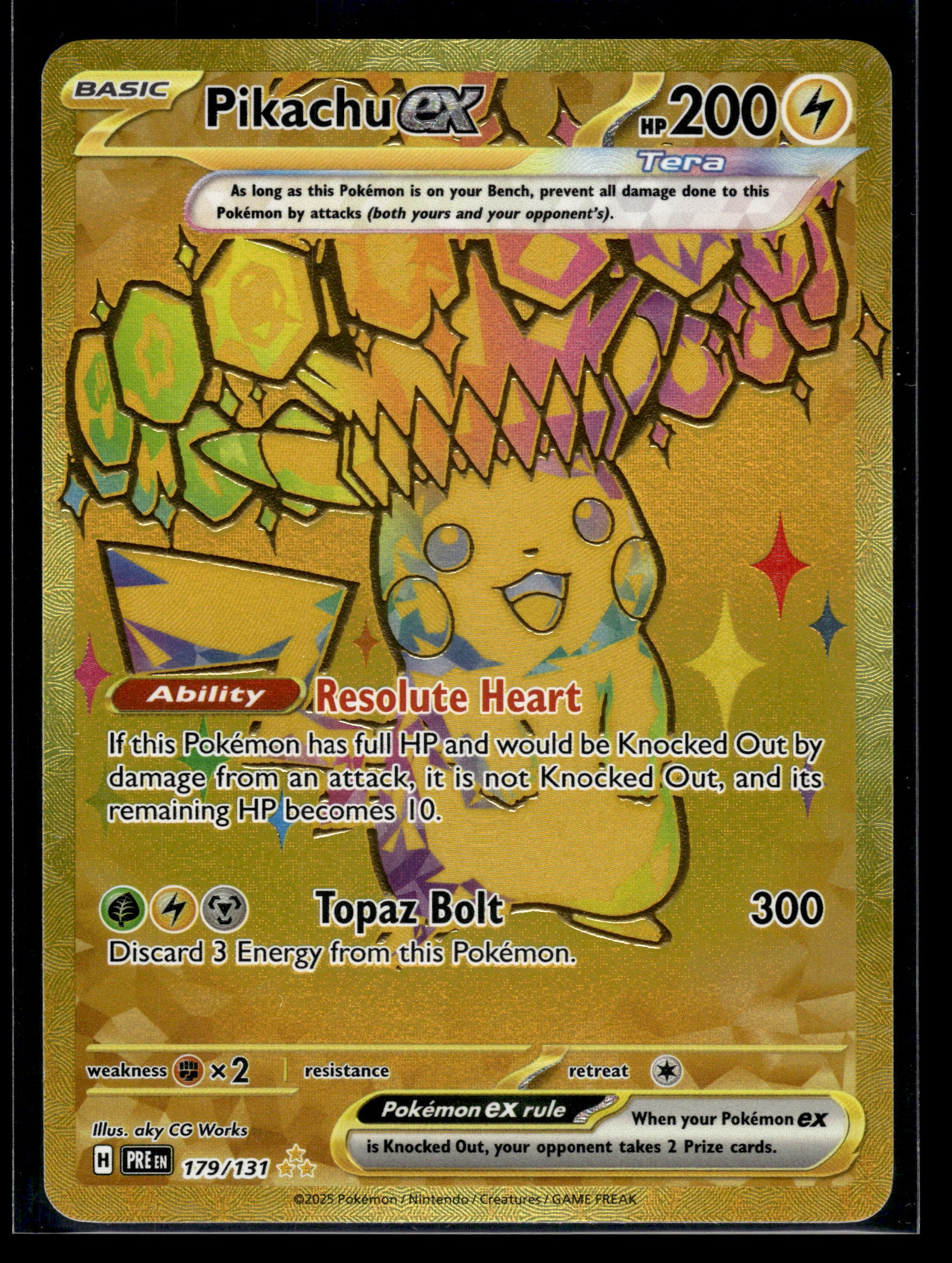 Pikachu ex #179/131 Prismatic Evolutions VLP