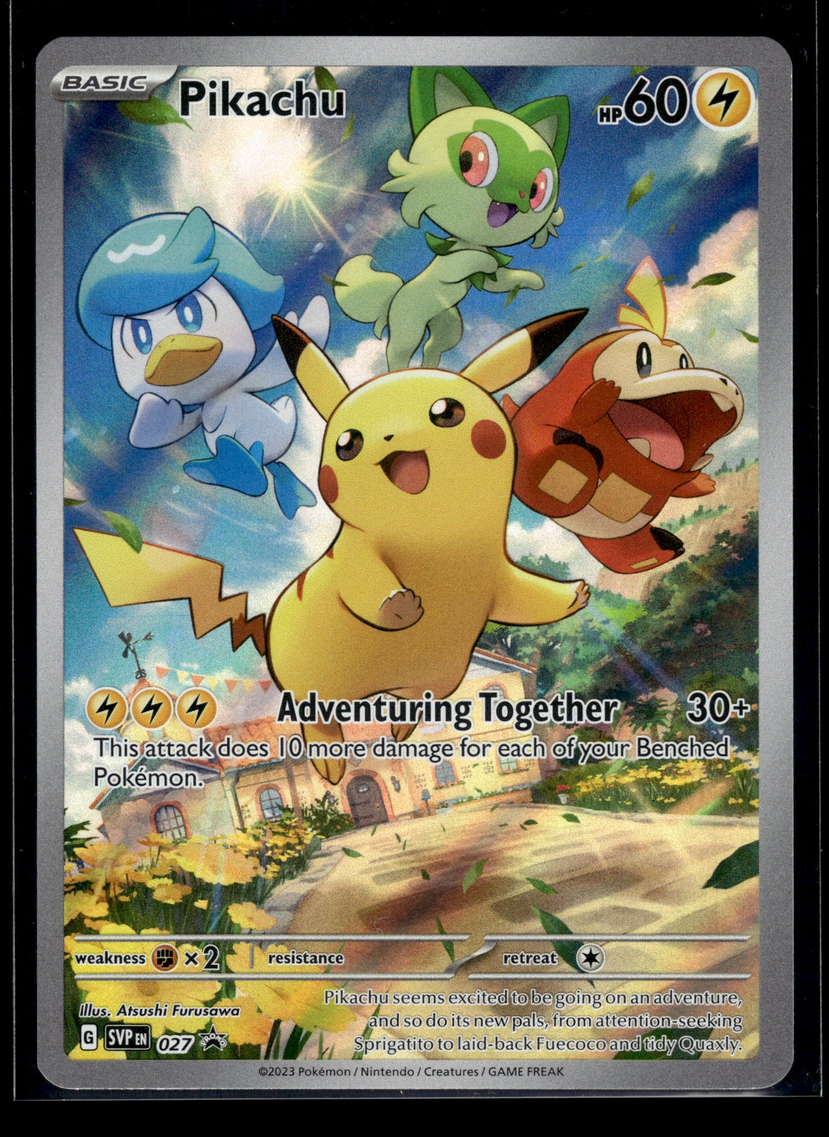 Pikachu #027 Scarlet & Violet Promo Cards VLP